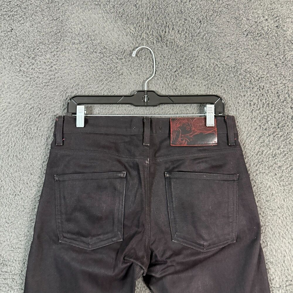 Naked & Famous Jeans Mens 30x30 Black Super Skinny Guy Stretch Selvedge Denim - Picture 12 of 16